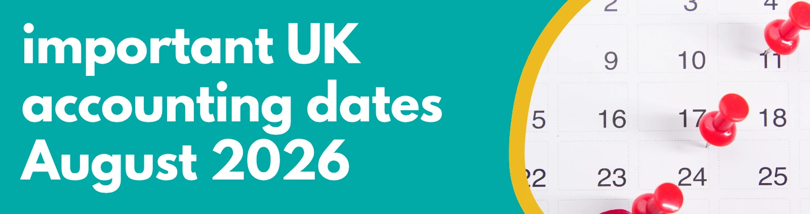 Accounting Wise - Important Accounting Dates August 2026