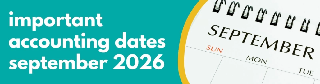 Accounting Wise - Important Accounting Dates September 2026