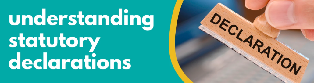 Accounting Wise - understanding statutory declarations